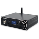 Підсилювач двоканальний BRZHIFI Audio C40 Hi-Fi 130x2 Вт на базі TPA3250 та ЦАП ES9023 - підтримка Bluetooth та пульта керування Колір Чорний